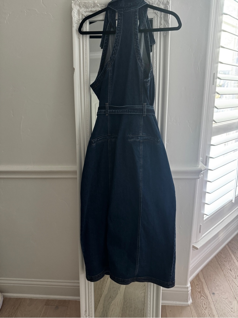 Pilcro Dark Blue Denim Halter Dress with Belt - Picture 10 of 10